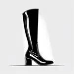 dressy black boots image